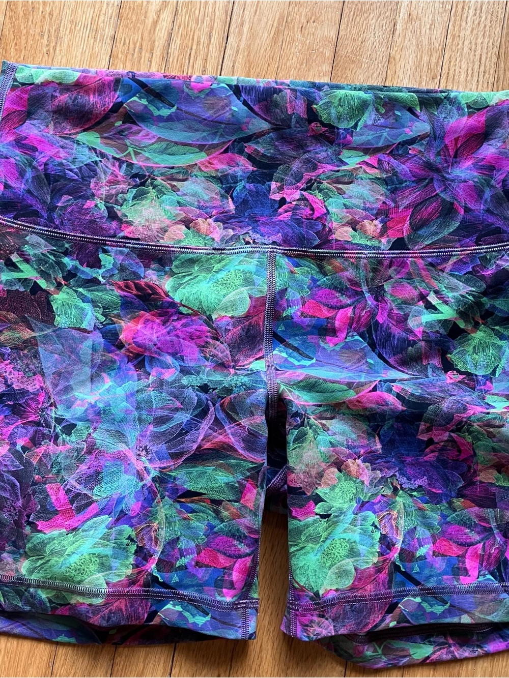 Women's Floral Print Active Shorts - Multi-Color
